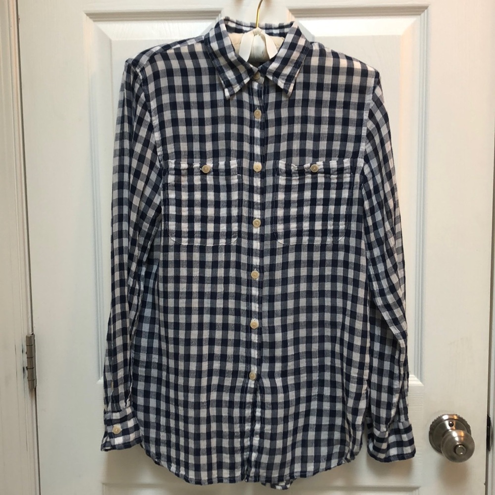 NWOT - Ralph Lauren Denim & Supply checked cotton blouse.